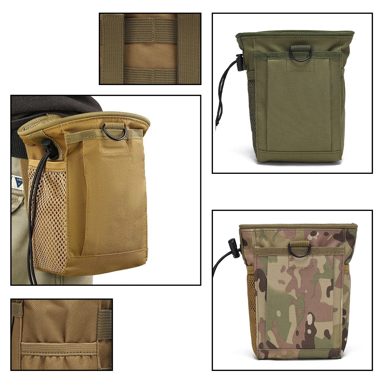 Camouflage Hunting Jacket - Torba kamuflażowa MOLLE 3-5L, torba treningowa