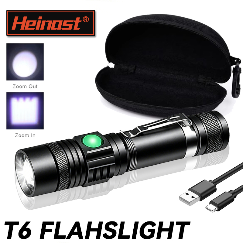 Outdoor Hunting Lights - Latarka LED T6 z możliwością ładowania,