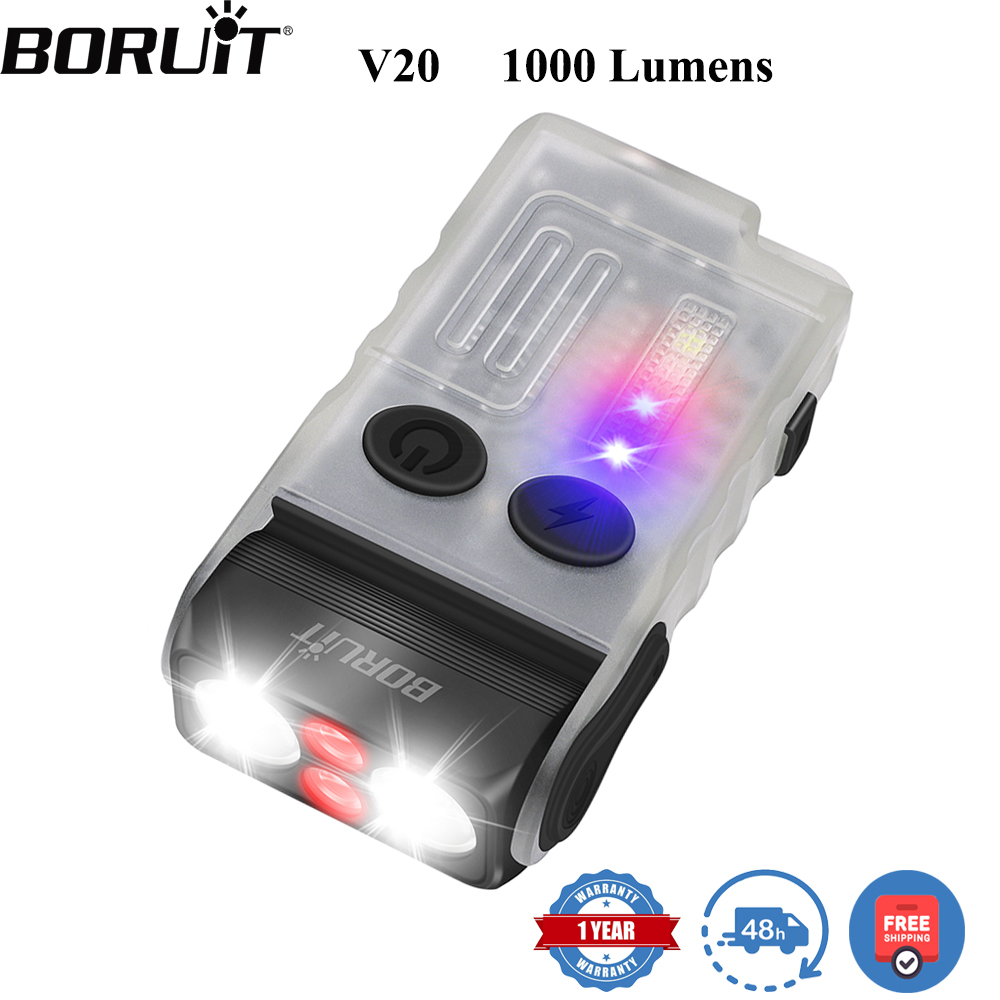 Outdoor Hunting Lights - BORUiT V20 Fluorescencyjny Buzzer EDC LED