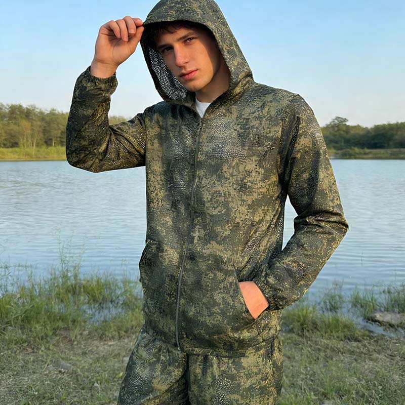 Camouflage Hunting Jacket - Taktyczne bluzy z kapturem, komplety, kamuflażowe