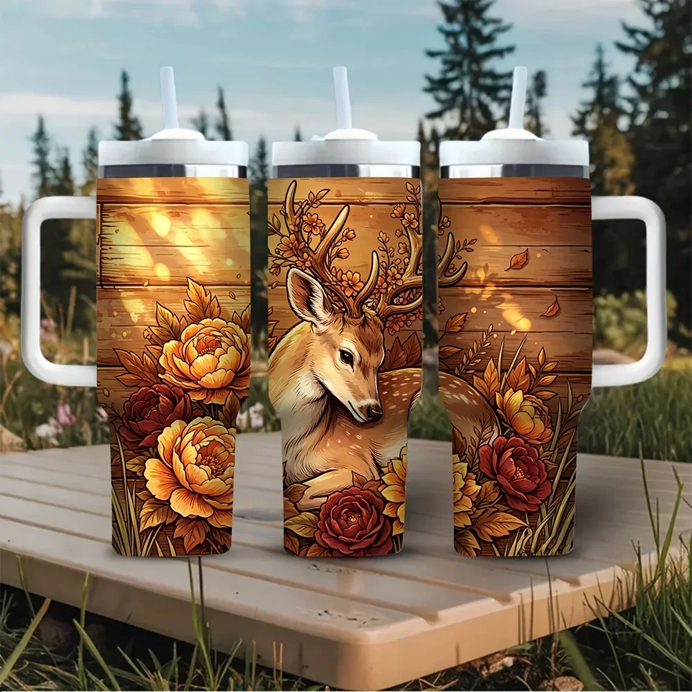 Kubek termiczny 40 oz z uchwyt – Hunting Outdoor Background recenzja i cena