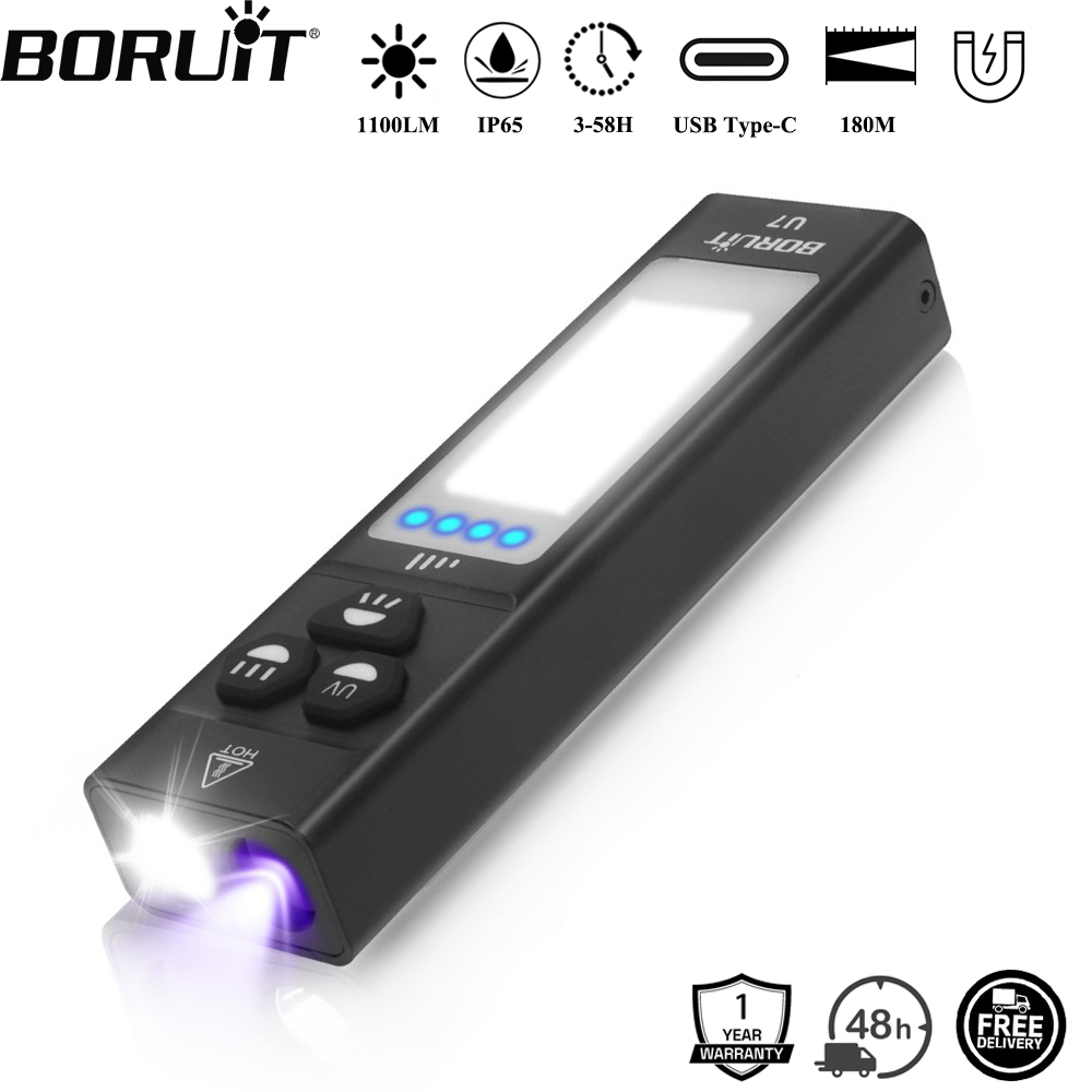 Latarka EDC BORUiT U7 UV LED 1 – Outdoor Hunting Lights recenzja i cena