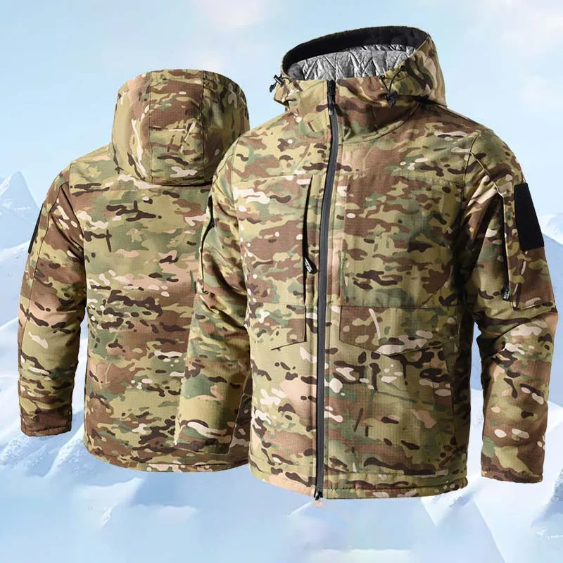 Zimowe męskie kurtki taktyczne – Camouflage Hunting Jacket recenzja i cena