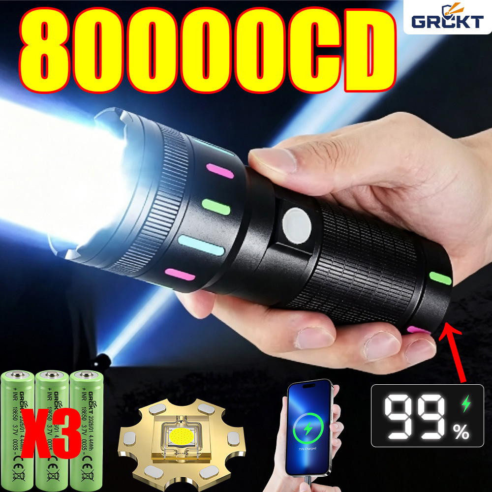 Latarka LED o mocy 80000CD, na – Outdoor Hunting Lights recenzja i cena